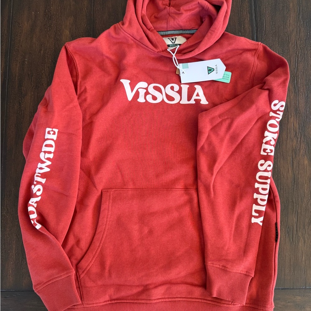 NWT Vissla Red kids Hoodie size XL